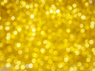 Golden blur bokeh background