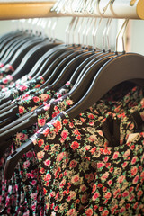 Dresses in the store