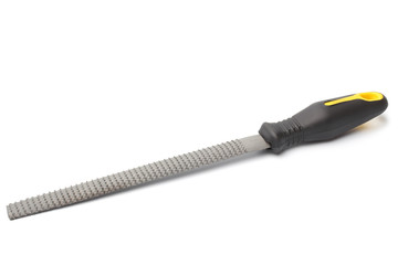File with plastic handle