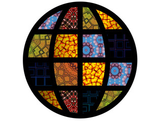 Globe with diversity of patterns & textures