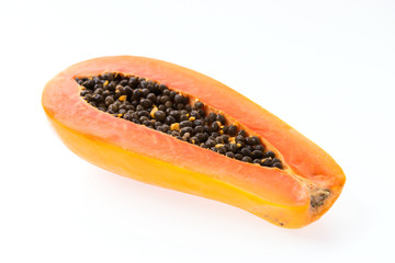 Papaya isolated on white