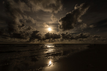 Sonnenuntergang am Strand von Amrum