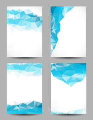 Backgrounds with abstract triangles