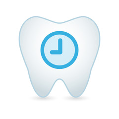 Tooth with a clock