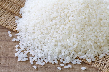 Close - up Japanese uncooked white rice
