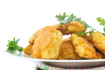 chicken fried in batter