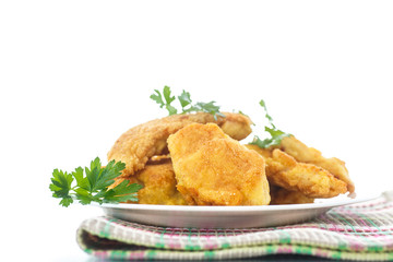 chicken fried in batter