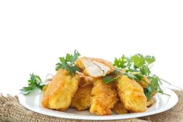 chicken fried in batter