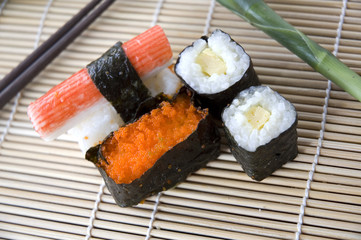 close up sushi
