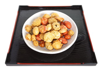 mame kichi japanese sweets beans with colored sugar coat