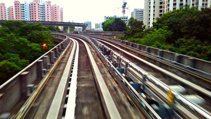 Obraz premium Fast Moving Train