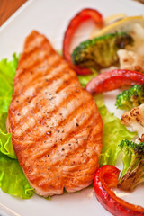 salmon steak