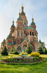 Obraz premium Sts Peter and Paul cathedral, Petergof, St Petersburg, Russia