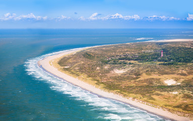 Beach from the air, Holland