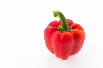 Red peppers isolated on white background