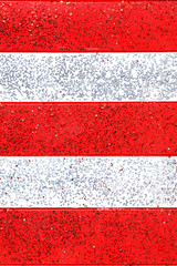 Red and white striped gitter background