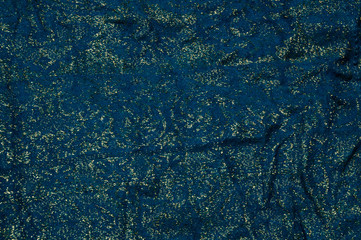 gold and blue fabric background