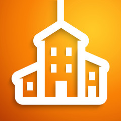 House applique background. Illustration