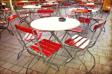 old-fashioned Cafe terrace
