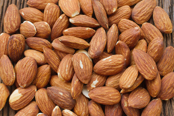Almonds background
