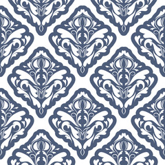 damask pattern. vector seamless wallpaper. flower background