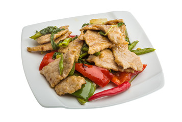 Pork with vegetables