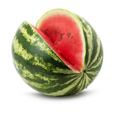 tasty juicy watermelon isolated on the white background © Iurii Kachkovskyi