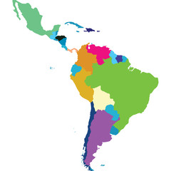 mappa america latina