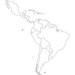 mappa america latina - 68970735