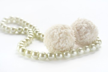 White pearl and candy
