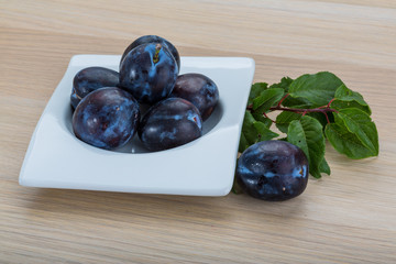 Fresh plums