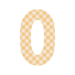 Orange squares pattern alphabet O