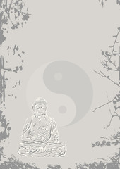 Buddha Hintergrund Stein