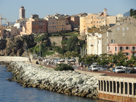 Le centre-ville de Bastia (Corse)