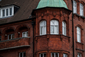 Fototapeta premium Red building