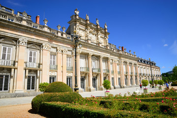 Fototapeta premium Royal Palace of La Granja de San Ildefonso, Segovia.