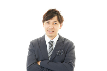 笑顔のビジネスマン