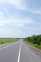 TransCanada highway along Superior Lake shore