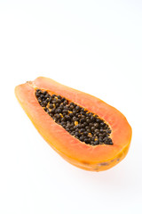 Papaya isolated on white