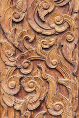 Pattern art of wood carving.
