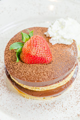 Chocolate pudding pancake