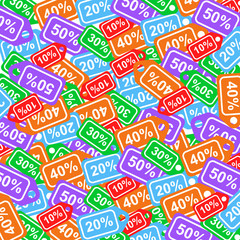 Sale labels background - sale 10 - 50 percent text