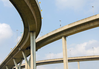 large crossing highway overhead