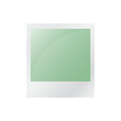 green photo isolated on white