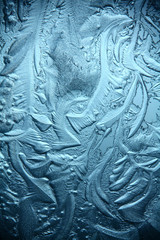 ice texture, macro, blue broken cold the background