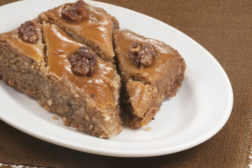 Baklava with walnut