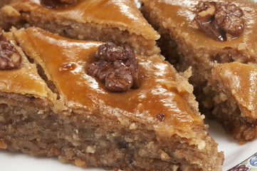 Baklava with walnut