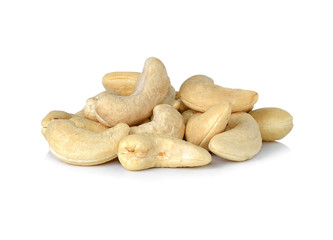 cashew nuts  isolated white background