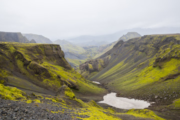 Fototapeta premium Panorama of Icelandic mountains