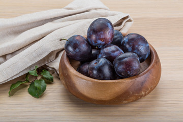 Ripe fresh plum